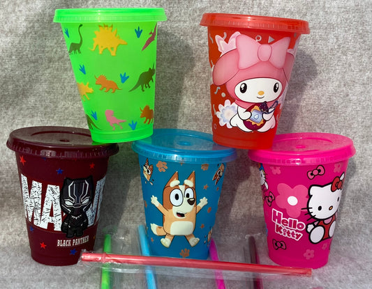 Kids glitter cold cup